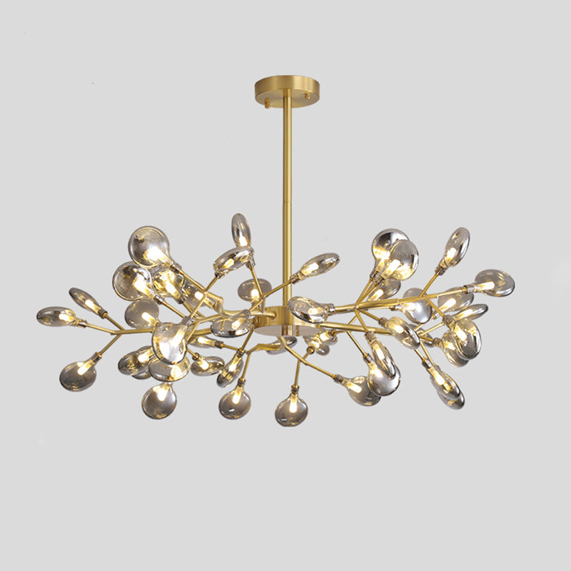 Tree Branch LED Ceiling Lighting Postmodern Metallic Chandelier - Rebooters