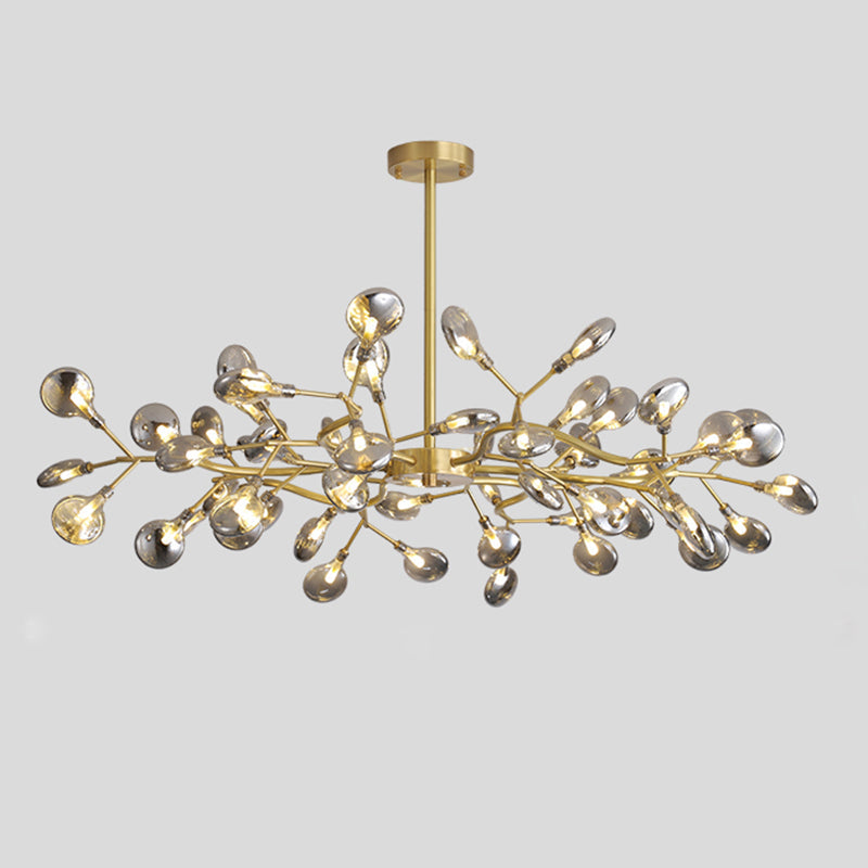 Tree Branch LED Ceiling Lighting Postmodern Metallic Chandelier - Rebooters