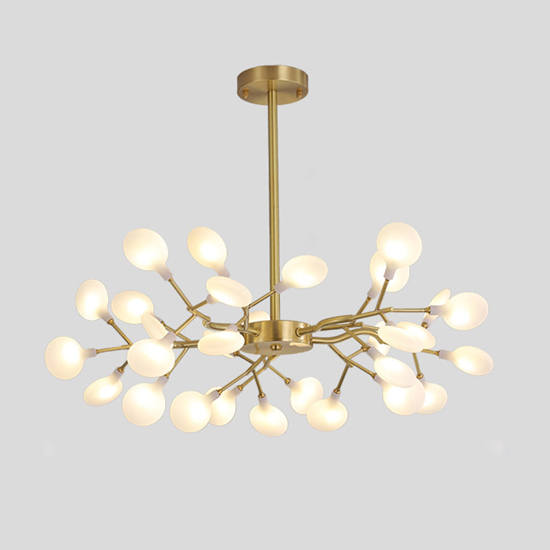 Tree Branch LED Ceiling Lighting Postmodern Metallic Chandelier - Rebooters