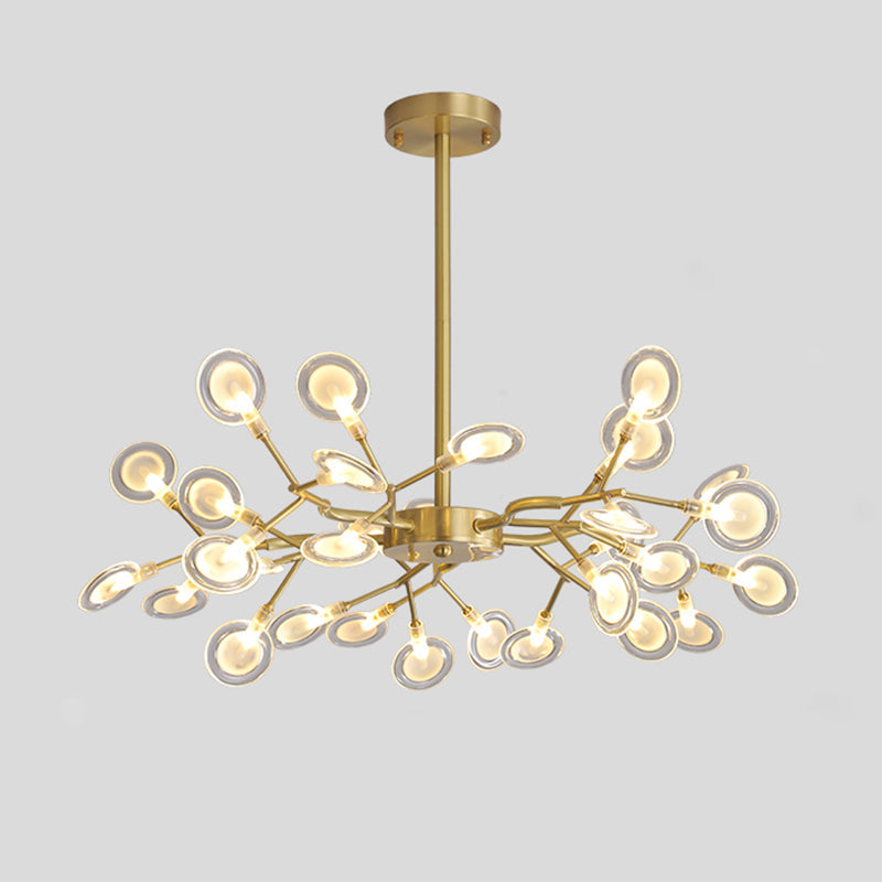 Tree Branch LED Ceiling Lighting Postmodern Metallic Chandelier - Rebooters