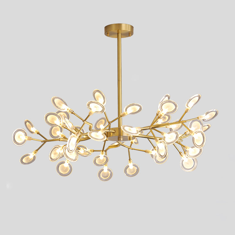 Tree Branch LED Ceiling Lighting Postmodern Metallic Chandelier - Rebooters