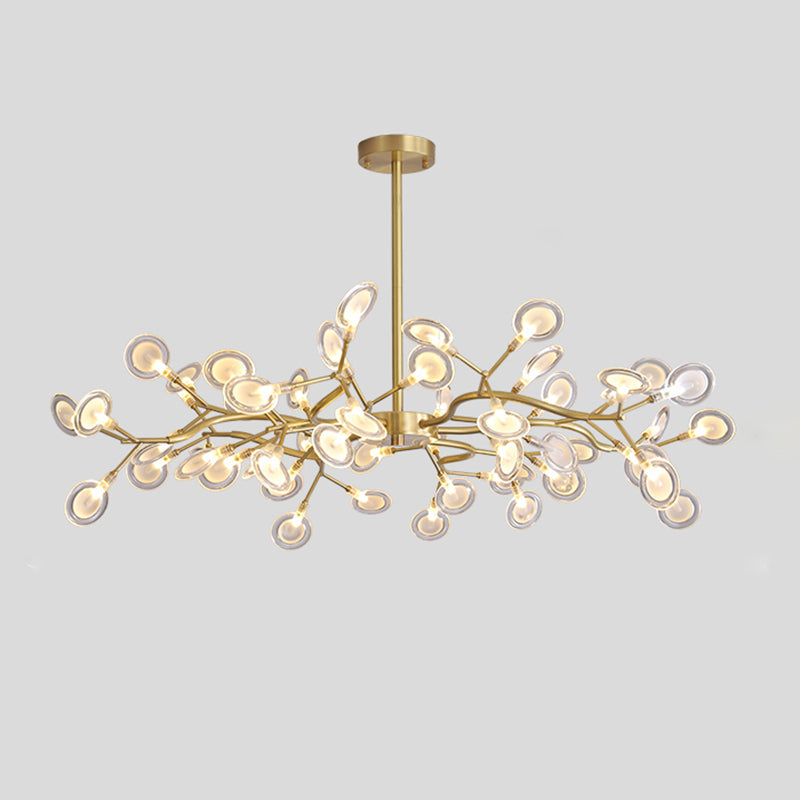 Tree Branch LED Ceiling Lighting Postmodern Metallic Chandelier - Rebooters