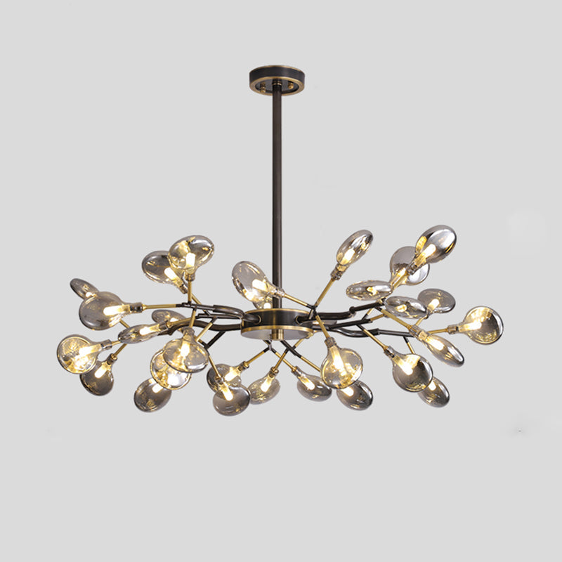 Tree Branch LED Ceiling Lighting Postmodern Metallic Chandelier - Rebooters