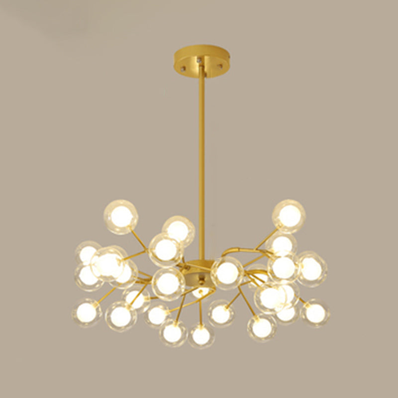 Metallic Branch Chandelier Light Simplicity LED Pendant Fixture - Rebooters
