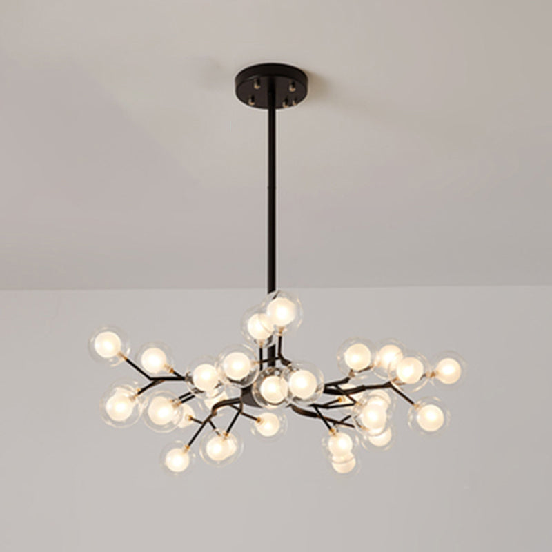 Metallic Branch Chandelier Light Simplicity LED Pendant Fixture - Rebooters