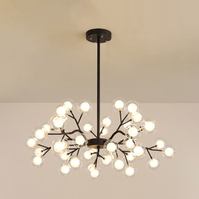 Metallic Branch Chandelier Light Simplicity LED Pendant Fixture - Rebooters