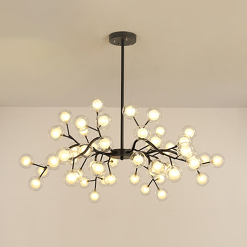 Metallic Branch Chandelier Light Simplicity LED Pendant Fixture - Rebooters