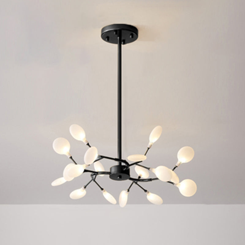 Metallic Branch Chandelier Light Simplicity LED Pendant Fixture - Rebooters