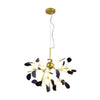 Sputnik Firefly LED Ceiling Lighting Agate Chandelier Gold - Rebooters