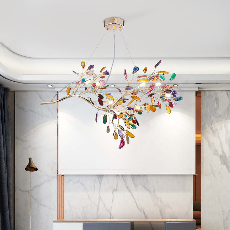 Nordic Firefly Chandelier Pendant Light Colorful Agate - Rebooters