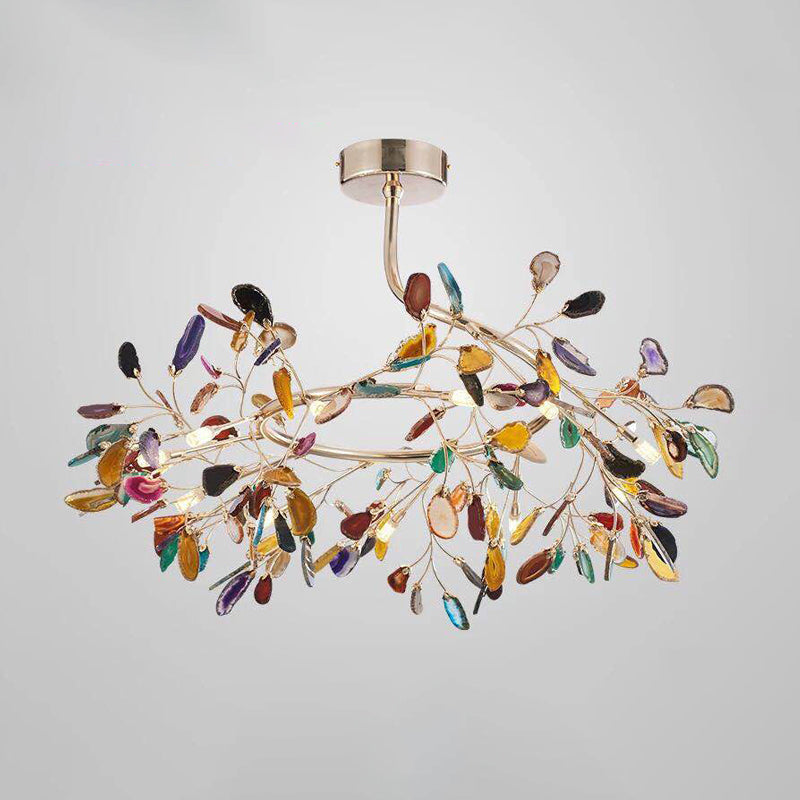 Nordic Firefly Chandelier Pendant Light Colorful Agate - Rebooters