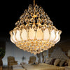 Gold Lotus Hanging Light Contemporary 9/11 Lights Chandelier - Rebooters