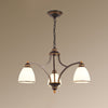 Classic Bell Chandelier Lighting Opal Glass Pendant Fixture - Rebooters