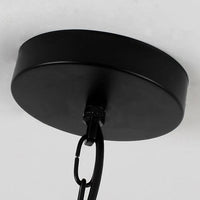 6/8 Lights Chandelier Lighting Retro Style Wire Guard Metal Ceiling Light in Black - Rebooters