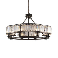 5/8 Bulbs Bedroom Chandelier Modernism Black Pendant Light - Rebooters