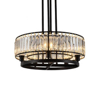 5/8 Bulbs Bedroom Chandelier Modernism Black Pendant Light - Rebooters