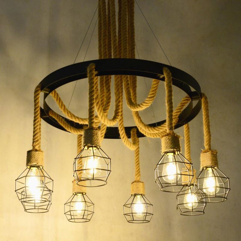 Grenade Metallic Ceiling Lighting Retro Style Chandelier - Rebooters