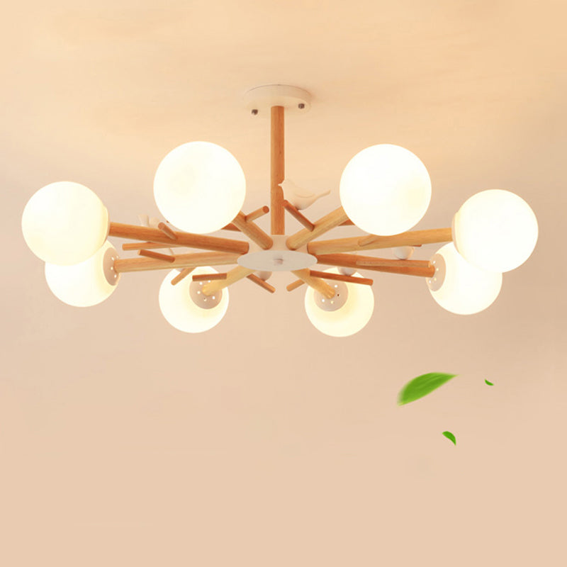 Tree Branch Living Room Chandelier Pendant Light Wood Simplicity - Rebooters