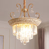 3 Bulbs Tiered Ceiling Chandelier Modernism Crystal Light - Rebooters