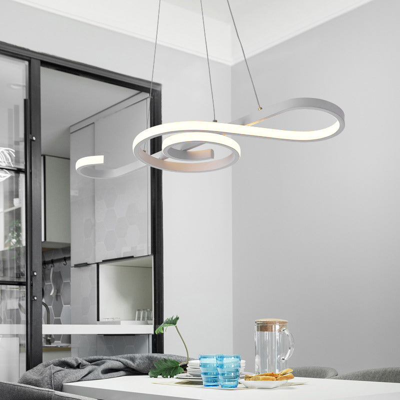 Music Note Restaurant Chandelier Light Metallic Simplicity LED - Rebooters