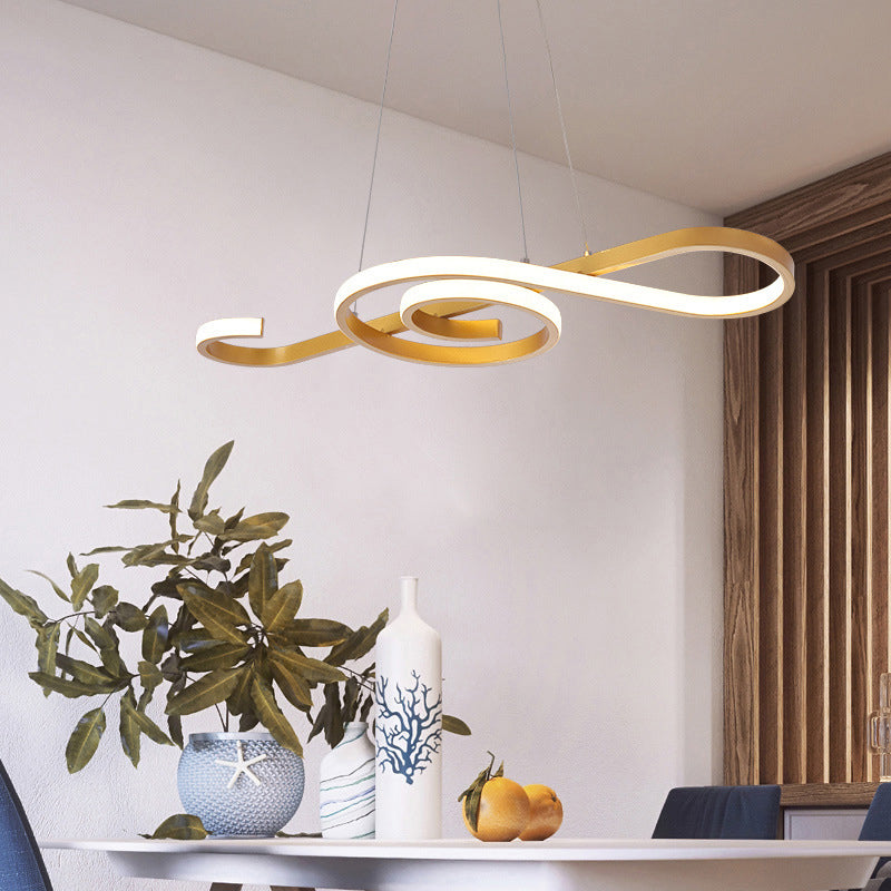 Music Note Restaurant Chandelier Light Metallic Simplicity LED - Rebooters