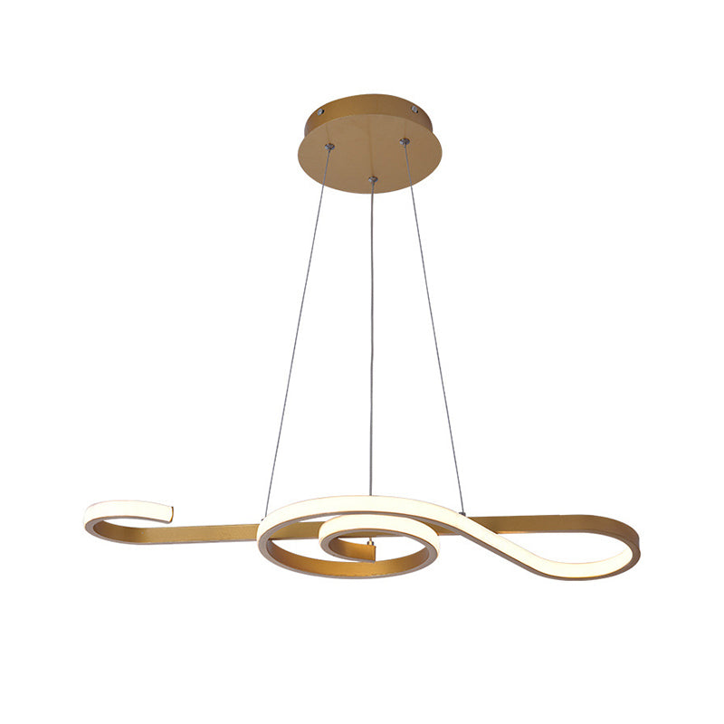Music Note Restaurant Chandelier Light Metallic Simplicity LED - Rebooters