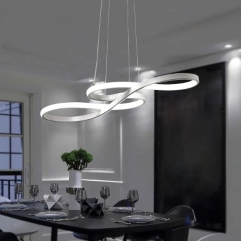 Metal Music Note Chandelier Lighting Minimalist LED Pendant Light - Rebooters