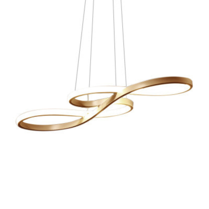 Metal Music Note Chandelier Lighting Minimalist LED Pendant Light - Rebooters