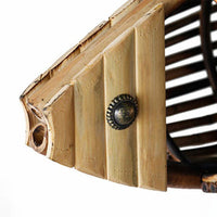 Bamboo Fish Suspension Light Asian Style Chandelier Wood - Rebooters