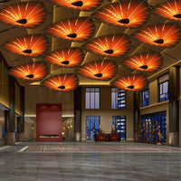 Triangular Suspension Light South-east Asia Wood Chandelier - Rebooters