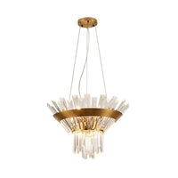 7/14 H Crystal Tapered Icicle Chandelier Light Fixture - Rebooters