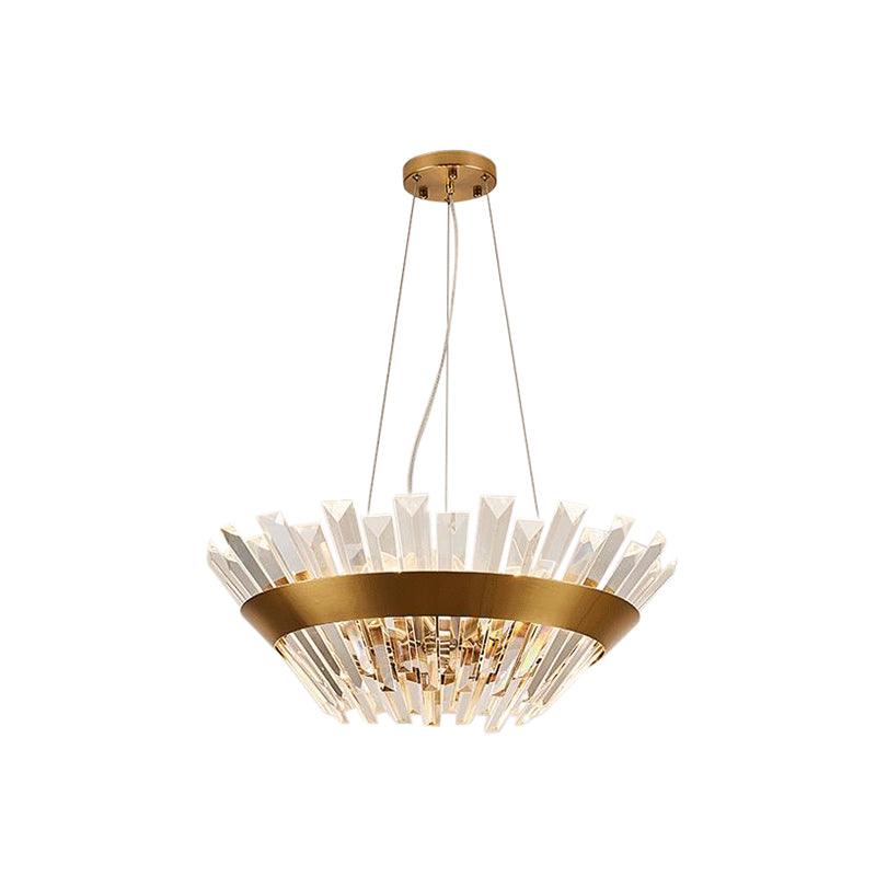 7/14 H Crystal Tapered Icicle Chandelier Light Fixture - Rebooters