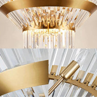 7/14 H Crystal Tapered Icicle Chandelier Light Fixture - Rebooters