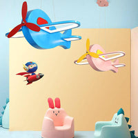 Aircraft Shaped Chandelier Pendant Light Kids Style Acrylic Ceiling Light - Rebooters