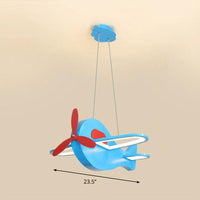 Aircraft Shaped Chandelier Pendant Light Kids Style Acrylic Ceiling Light - Rebooters