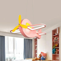 Aircraft Shaped Chandelier Pendant Light Kids Style Acrylic Ceiling Light - Rebooters