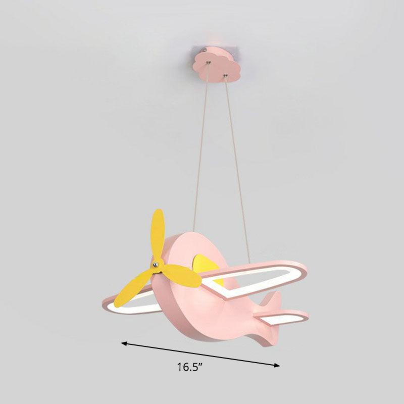 Aircraft Shaped Chandelier Pendant Light Kids Style Acrylic Ceiling Light - Rebooters