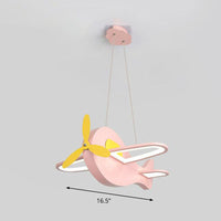 Aircraft Shaped Chandelier Pendant Light Kids Style Acrylic Ceiling Light - Rebooters