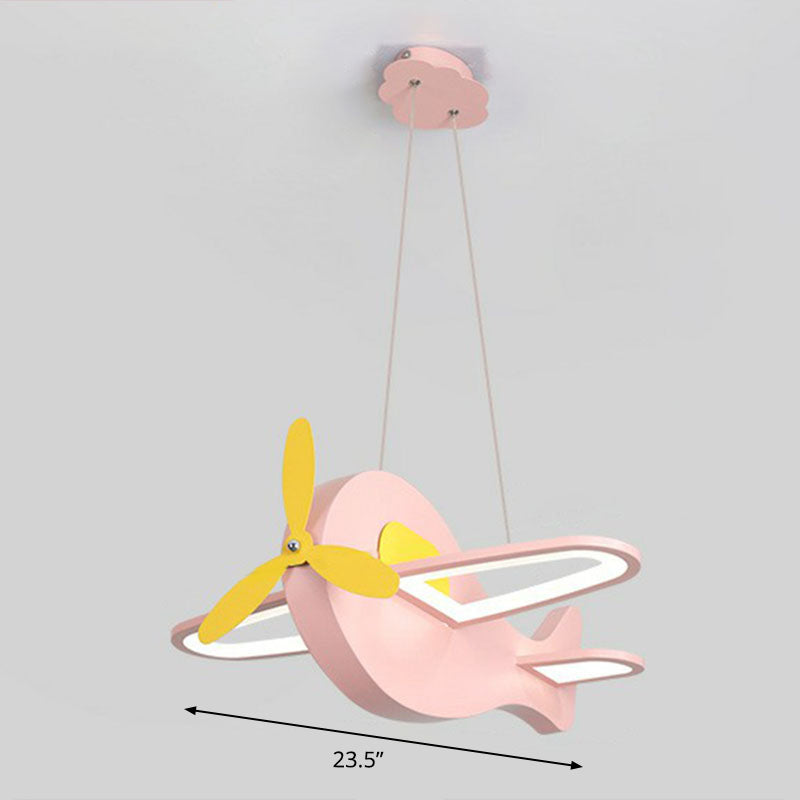 Aircraft Shaped Chandelier Pendant Light Kids Style Acrylic Ceiling Light - Rebooters
