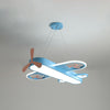 Airplane Shape Child Room Chandelier Lamp Acrylic Contemporary LED Hanging Lighting - Rebooters