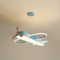 Airplane Shape Child Room Chandelier Lamp Acrylic Contemporary LED Hanging Lighting - Rebooters