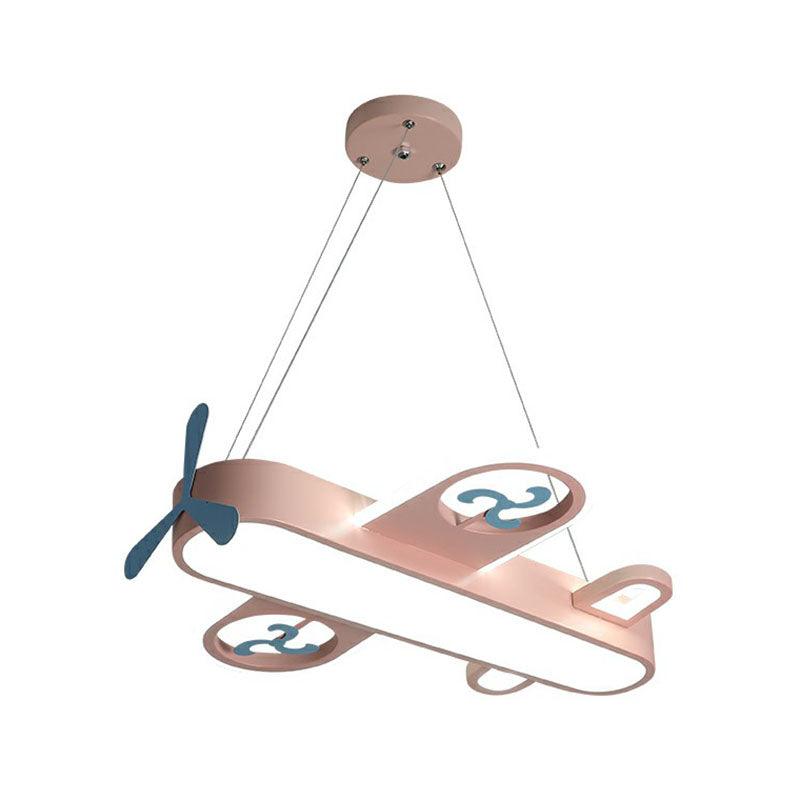 Airplane Shape Child Room Chandelier Lamp Acrylic Contemporary LED Hanging Lighting - Rebooters