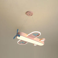 Airplane Shape Child Room Chandelier Lamp Acrylic Contemporary LED Hanging Lighting - Rebooters