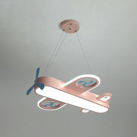 Airplane Shape Child Room Chandelier Lamp Acrylic Contemporary LED Hanging Lighting - Rebooters