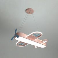 Airplane Shape Child Room Chandelier Lamp Acrylic Contemporary LED Hanging Lighting - Rebooters