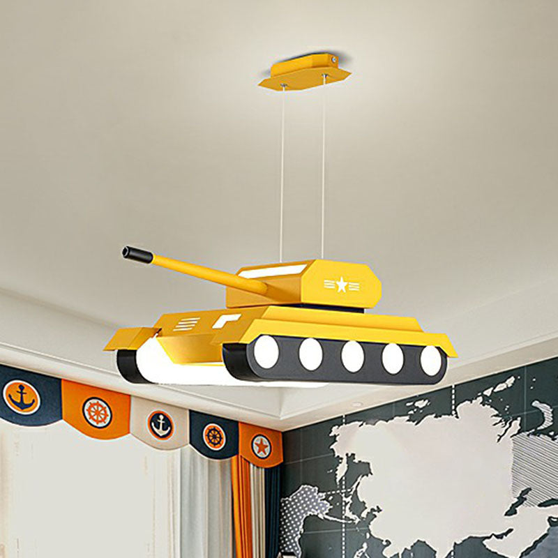 Modern Style Tank LED Suspension Lighting Acrylic Nursery Chandelier - Rebooters