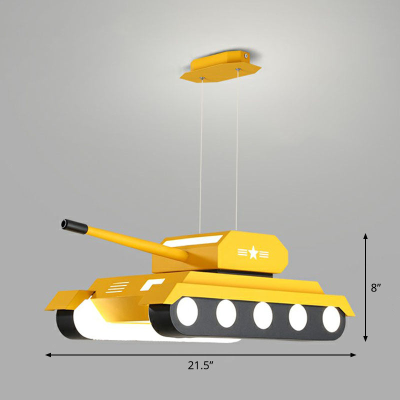 Modern Style Tank LED Suspension Lighting Acrylic Nursery Chandelier - Rebooters