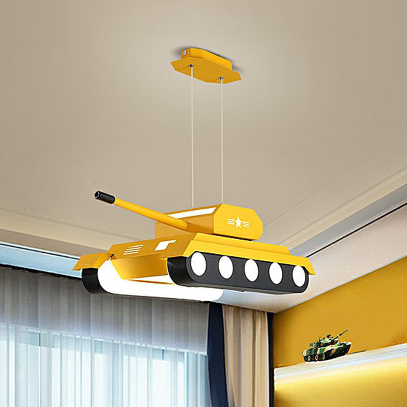 Modern Style Tank LED Suspension Lighting Acrylic Nursery Chandelier - Rebooters