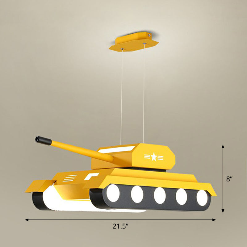 Modern Style Tank LED Suspension Lighting Acrylic Nursery Chandelier - Rebooters