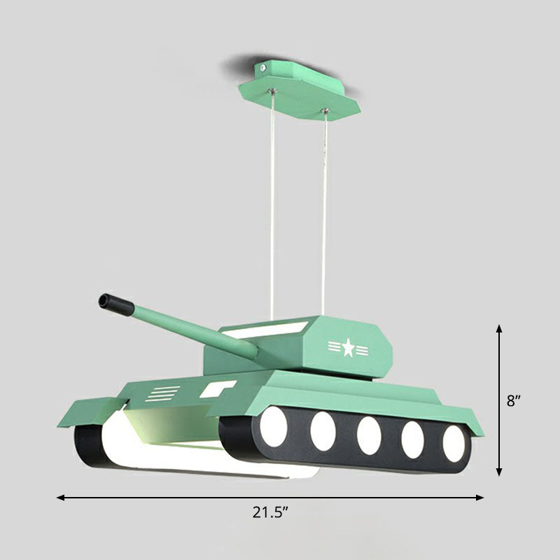 Modern Style Tank LED Suspension Lighting Acrylic Nursery Chandelier - Rebooters